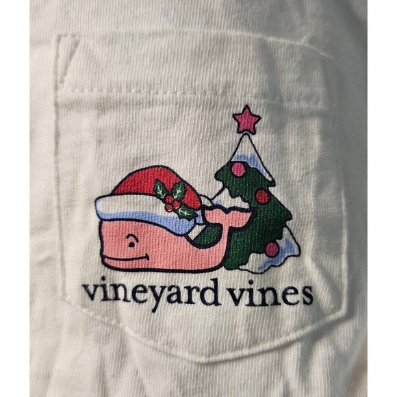 Vineyard Vines Christmas Santa Long Sleeve Tee Size S - Picture 1 of 7